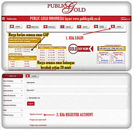 Cara Registrasi Public Gold Indonesia