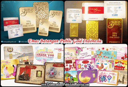 Produk Emas Batangan Public Gold Indonesia